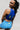 Max Voltage High Neck Bra Blue